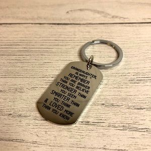 Granddaughter Love Keychain